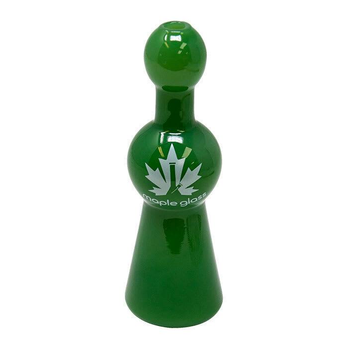 MAPLE GLASS JADE GREEN COBALT CHILLUM PIPE
