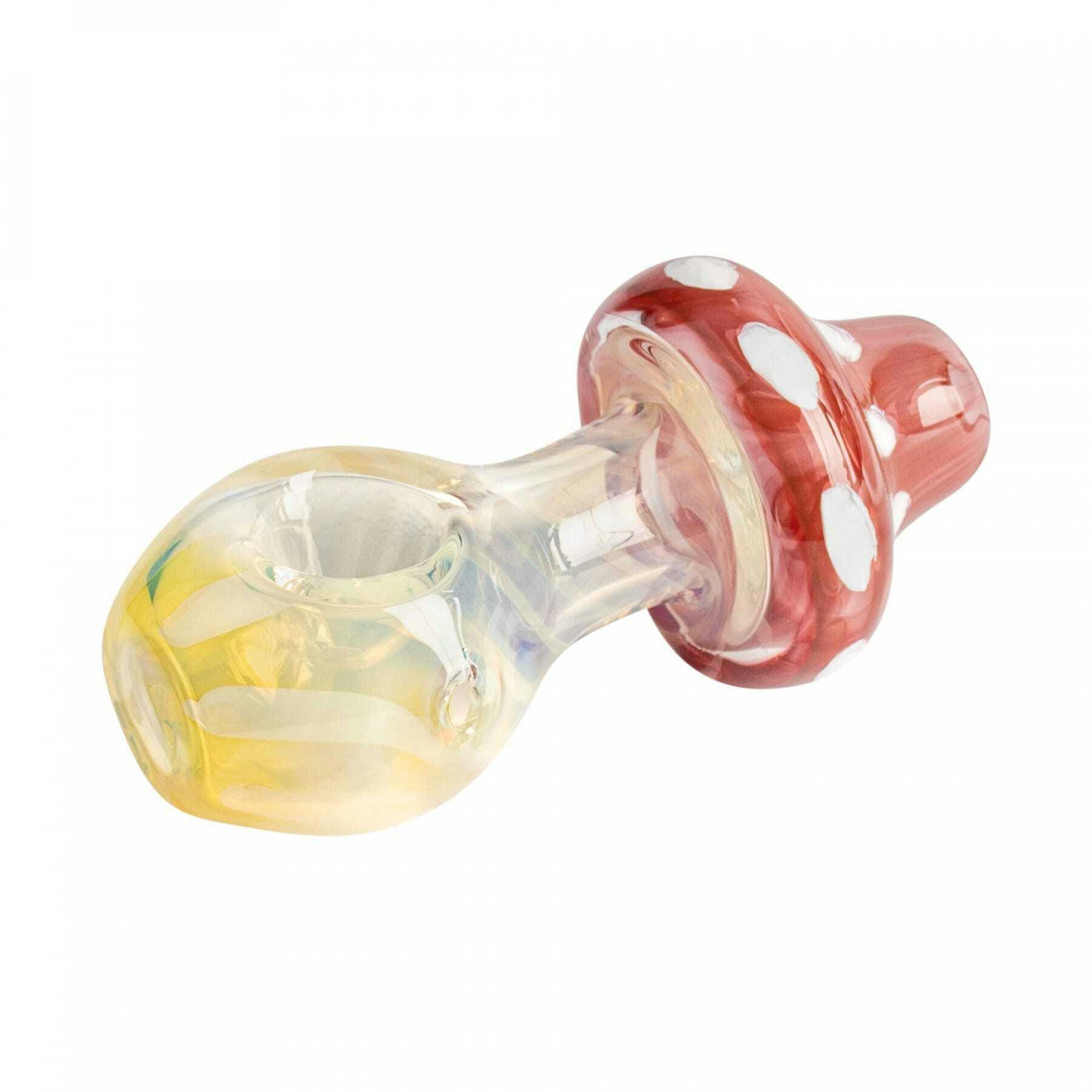 Red Eye Glass Mushroom Pipe