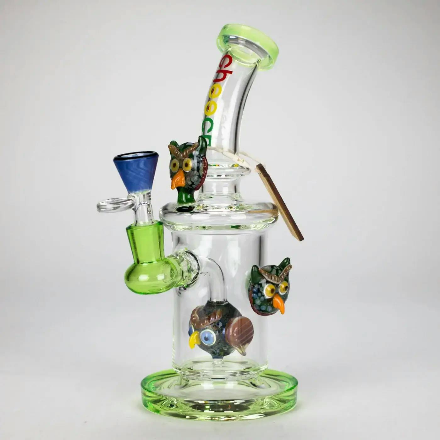 10" Cheech Owl Bong - Green