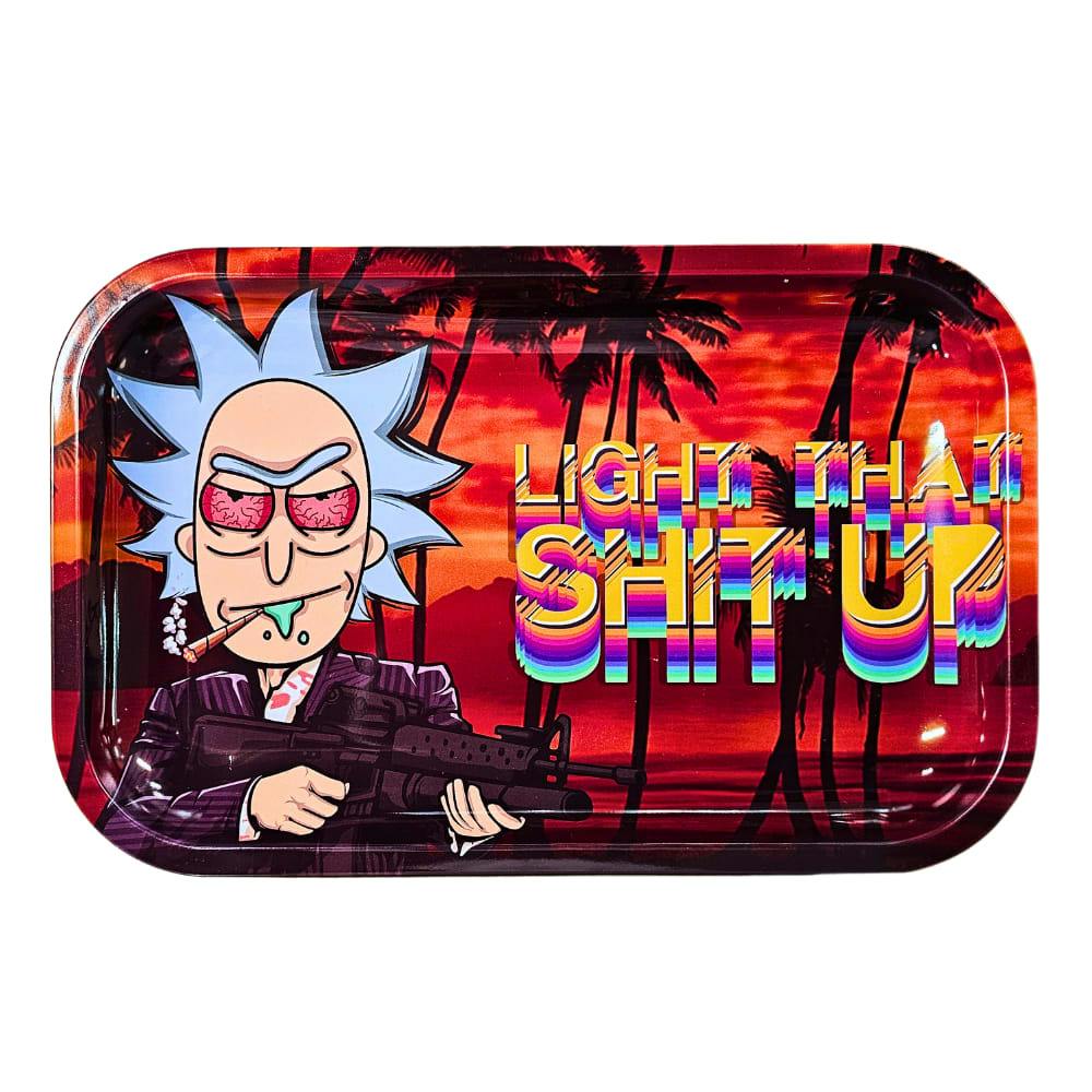 Light That Shit Up Metal Rolling Tray - Medium