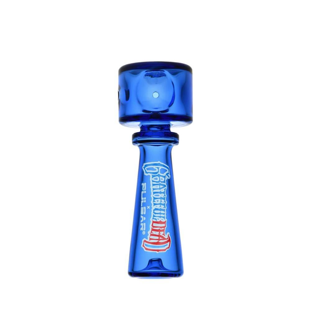 5" Pulsar X Grateful Dead Geometric Hand Pipe - Blue