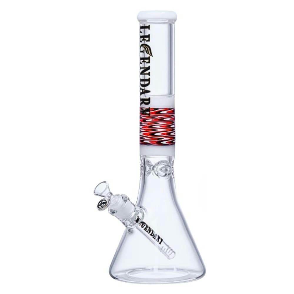 16" 7mm Legendary Wig Wag Beaker - White