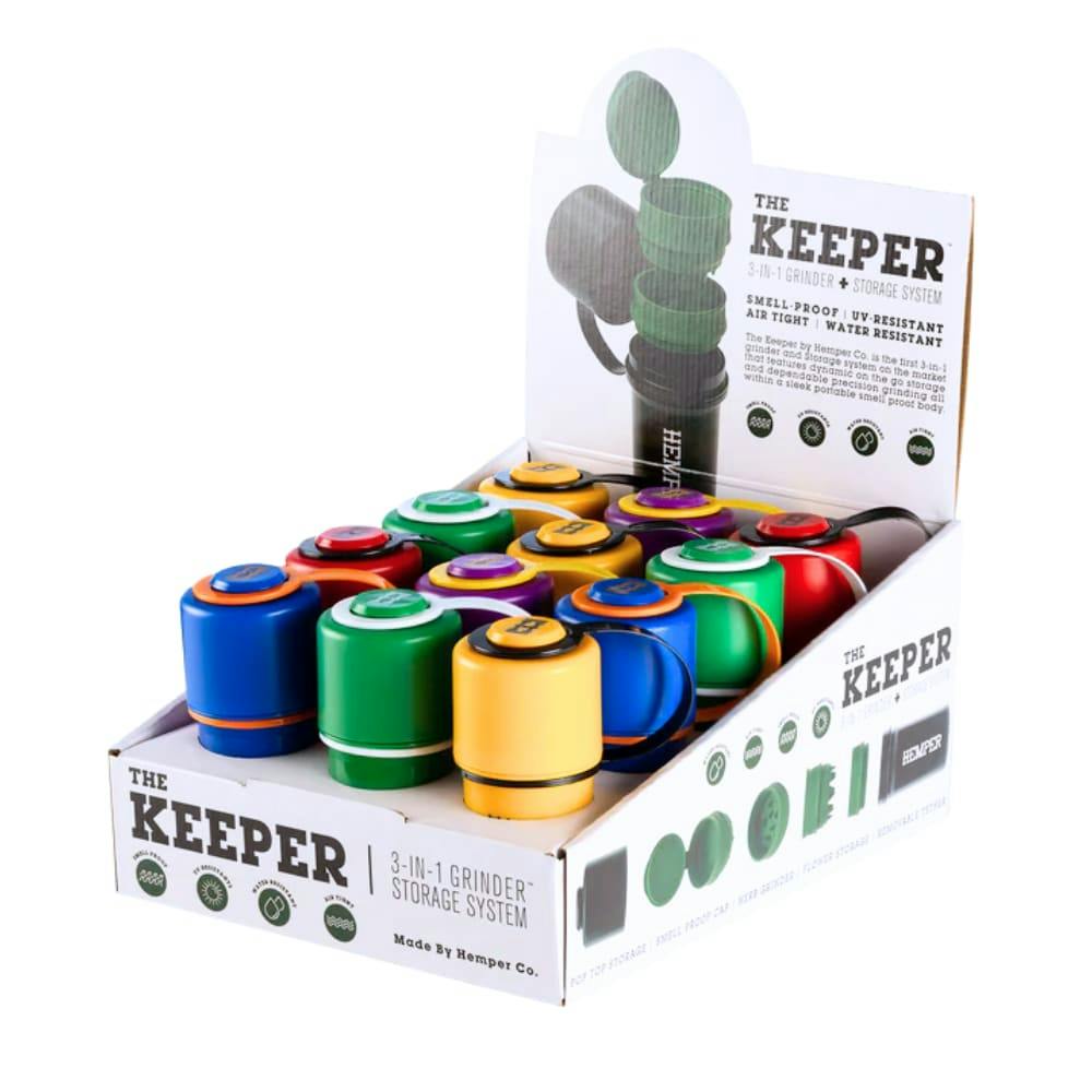 Hemper Two Tone 3-in-1 Grinder + Storage Container