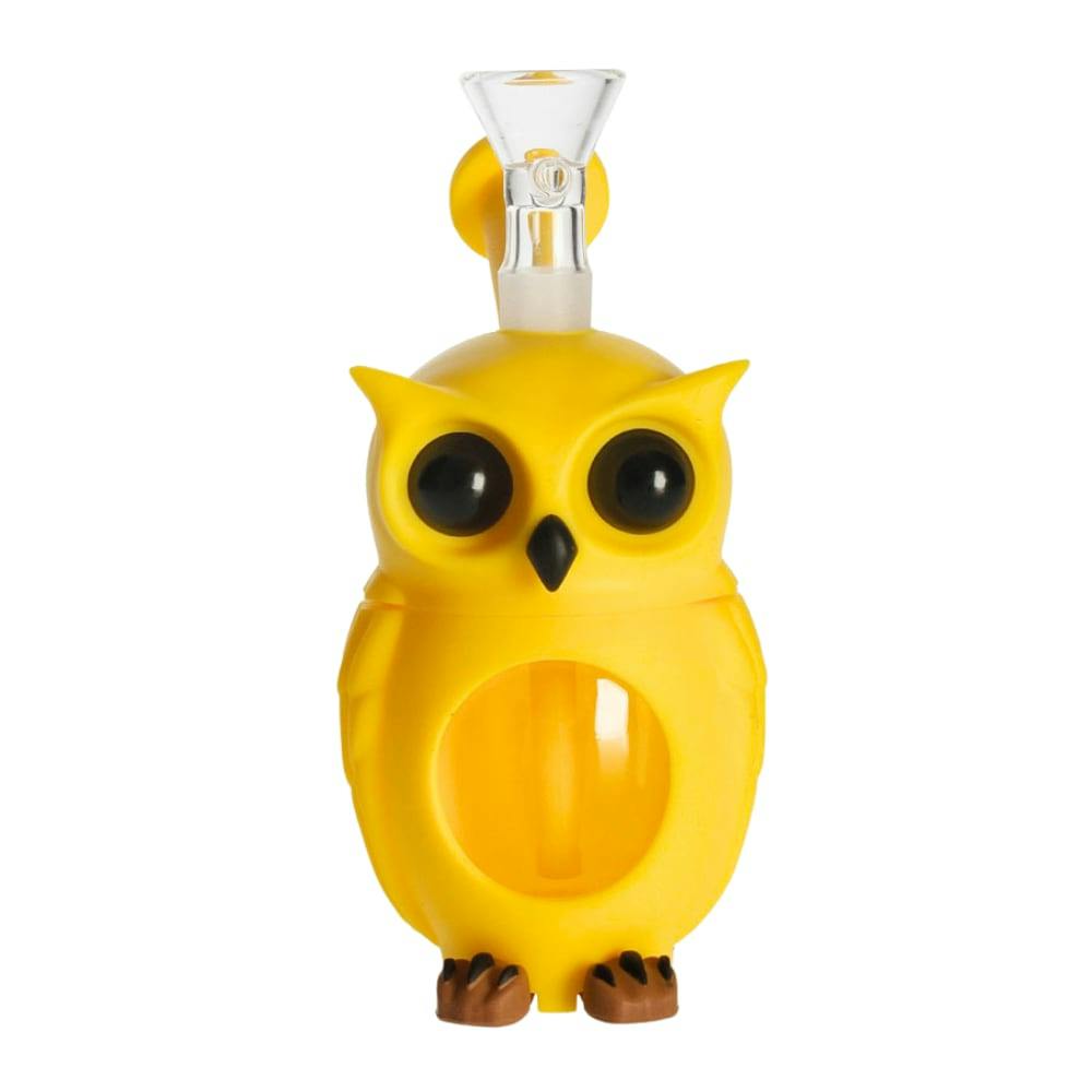 5" Arsenal Creature Series Owl Silicone Waterpipe - Assorted Colors