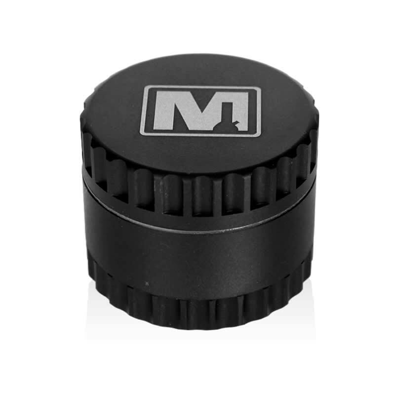 Marley 4-Piece Textured Grip Aluminum Grinder - Black