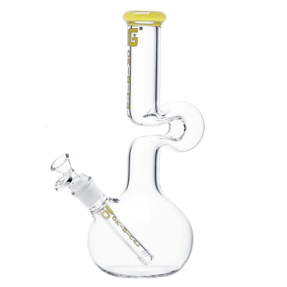 Yellow Twisted Neck Bong