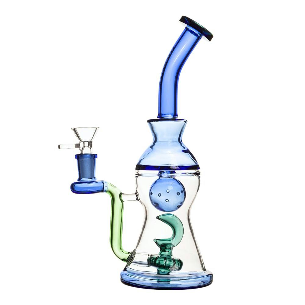 11" 5mm Arsenal Lunar Orbit Glass Bong in Blue