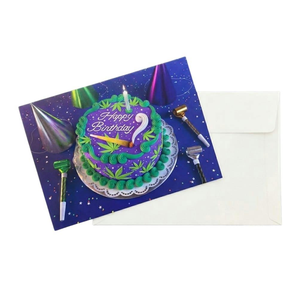 Birthday Cake - Joint Greeting Card w/ Envelope