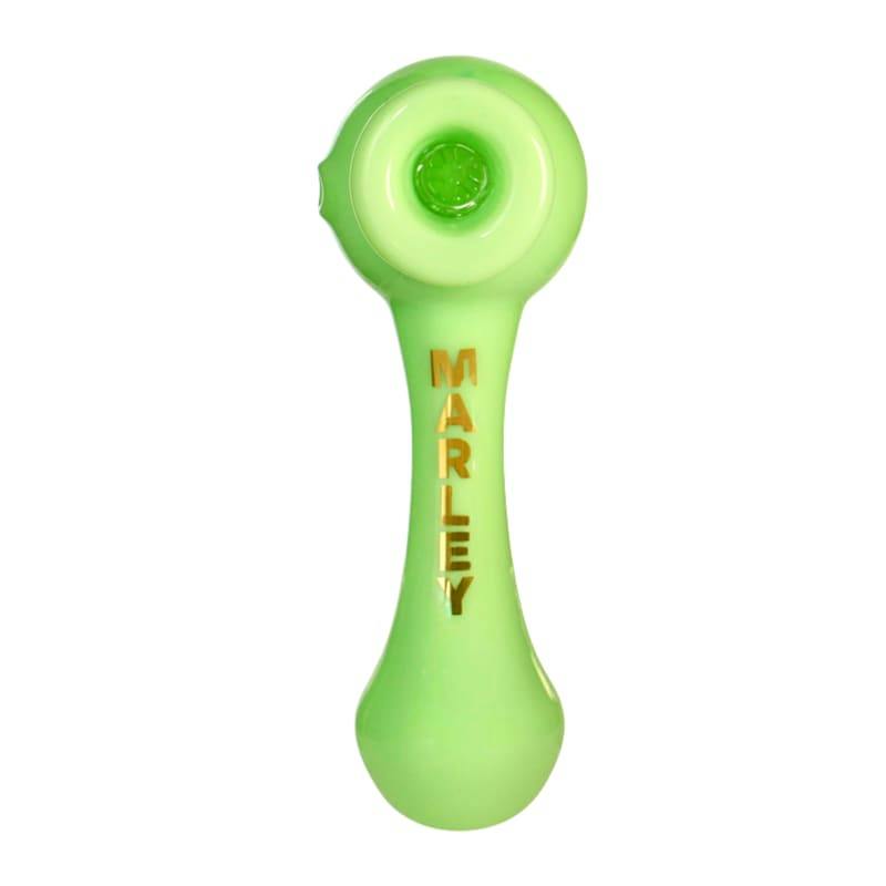Milk Green 5" Marley Candy Drop Spoon Handpipe