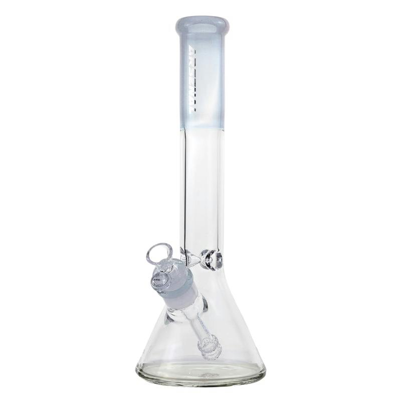 White Colour Crest Beaker w/ Diffuser Downstem