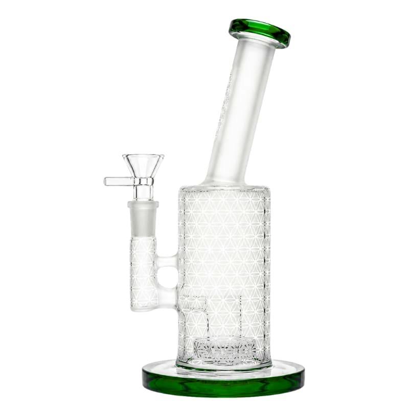 10" Diamond Etched Sandblast Waterpipe Black