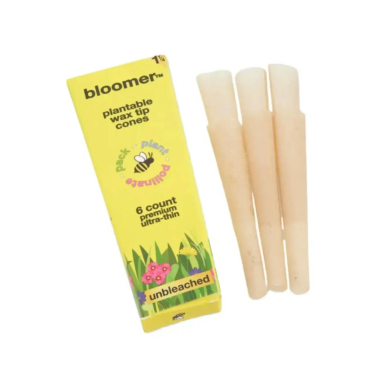 BLOOMER PLANTABLE WAX TIP UNBLEACHED 1.25 CONES