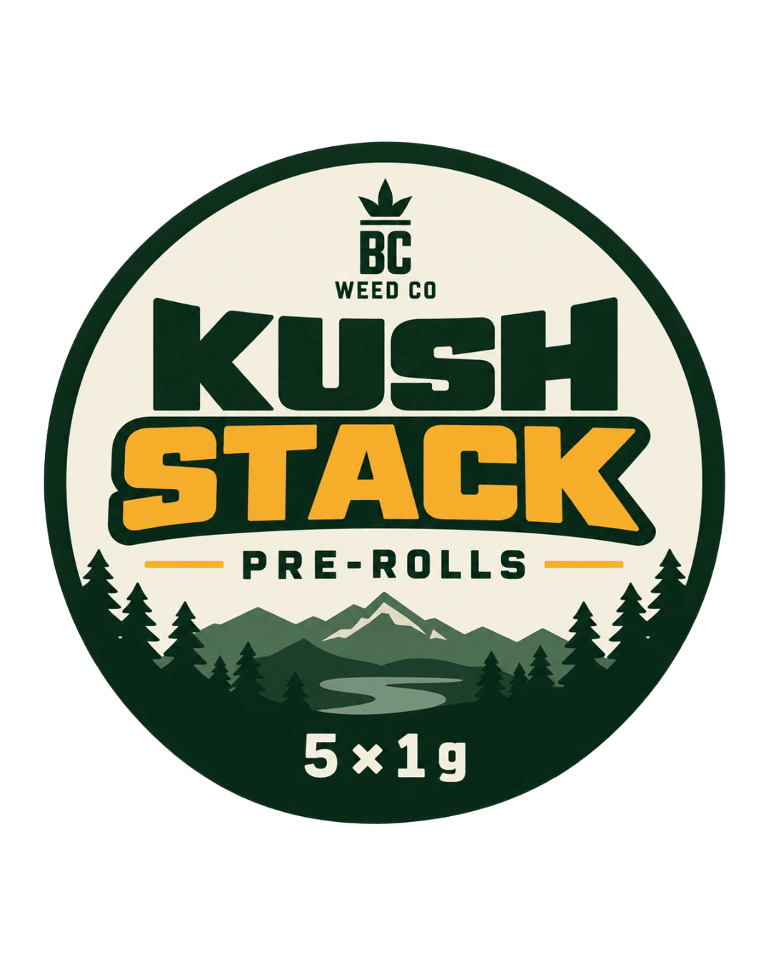 KUSH STACK PR 5x1g - BC Weed Co.