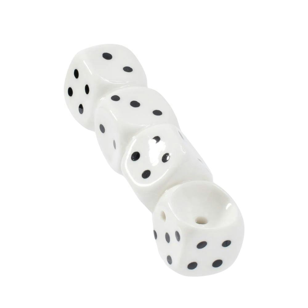 3.5" Wacky Bowlz Stacked Dice Pipe