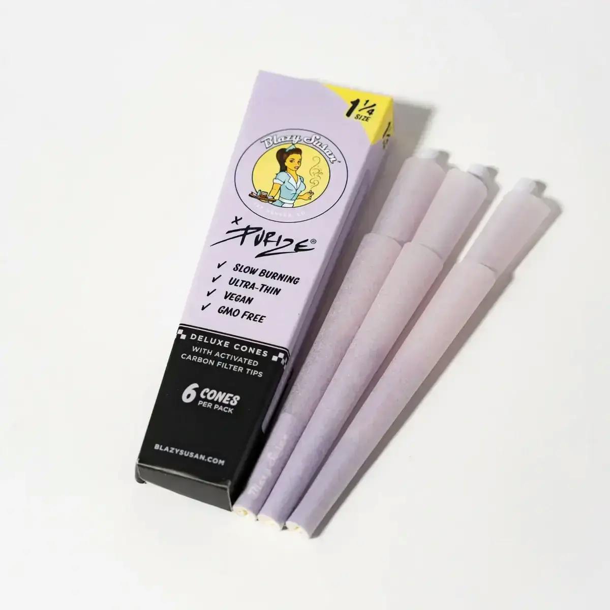 Blazy Susan 1 1/4 Purple 6 Pack Cones