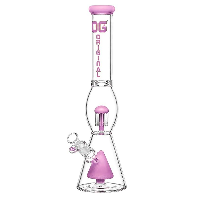 Pink 18" 7mm OG Original Tree Perc Beaker