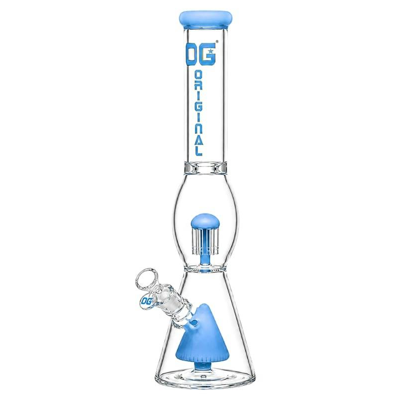Blue 18" 7mm OG Original Tree Perc Beaker