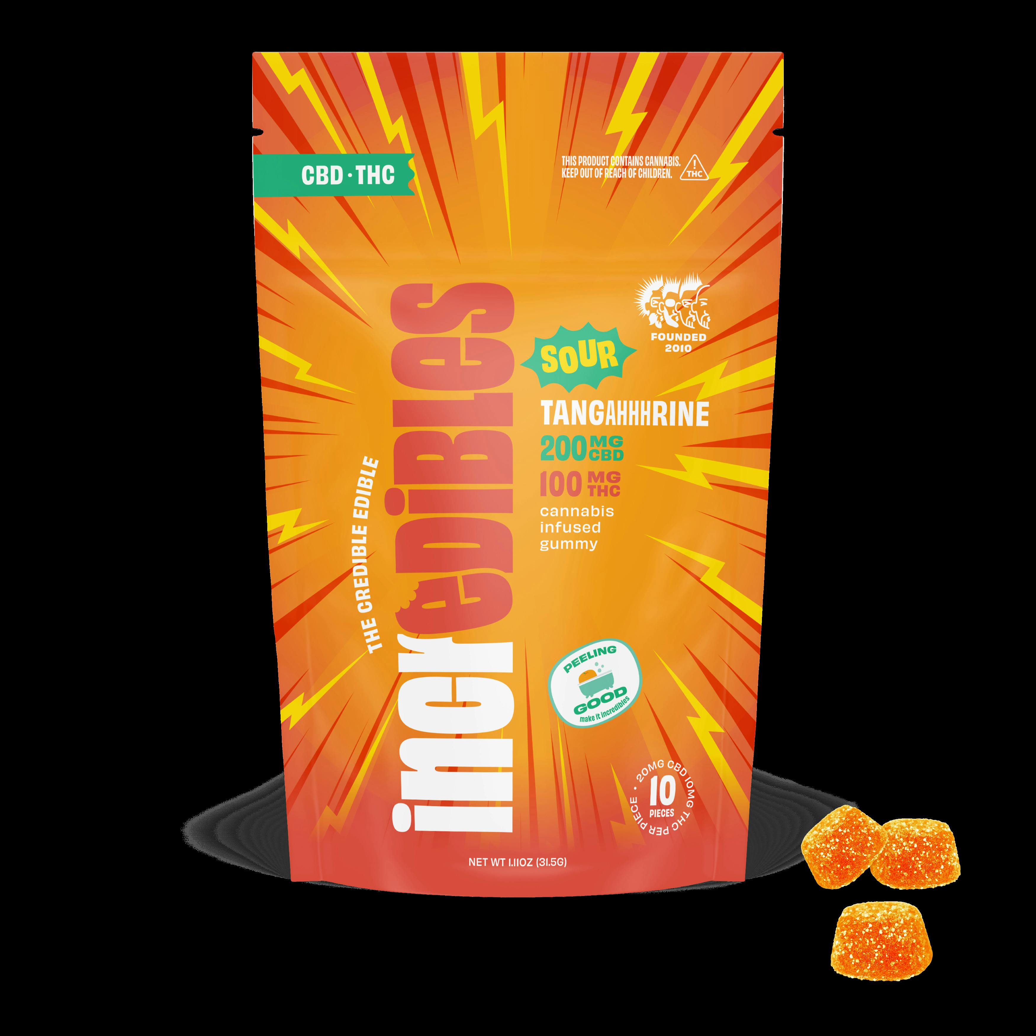 Incredibles Sour Tangahhhrine 2:1 CBD:THC Gummies at The Sanctuary - #1 Cannabis Dispensary In Las Vegas