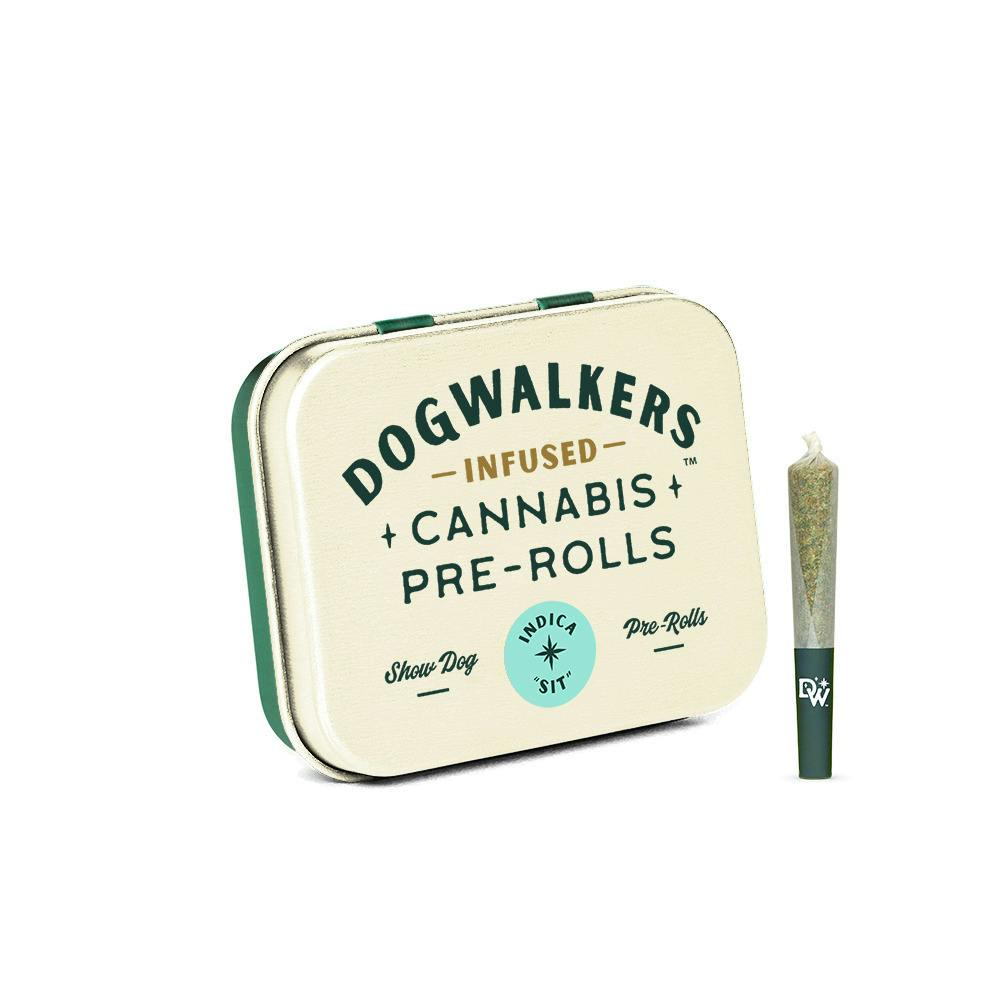 Dogwalkers Animal Face "SIT" Infused Preroll 5pk cannabis product