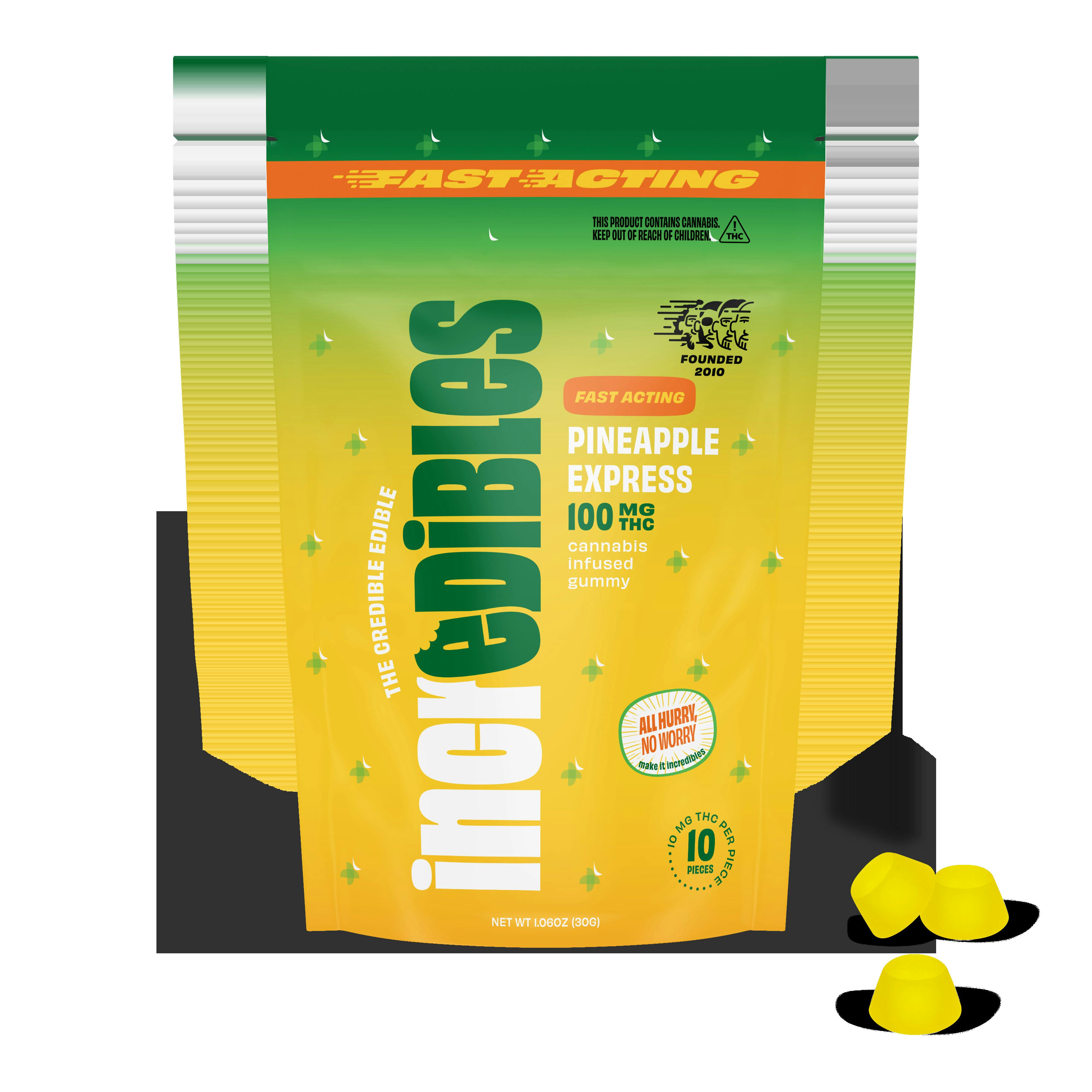 Incredibles Pineapple Express Fast Acting Gummies