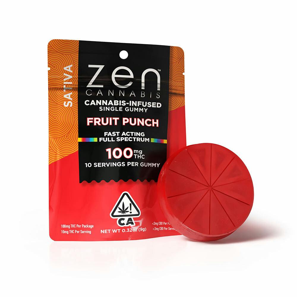 ZEN: High Dose Gummy - Sativa - Fruit Punch