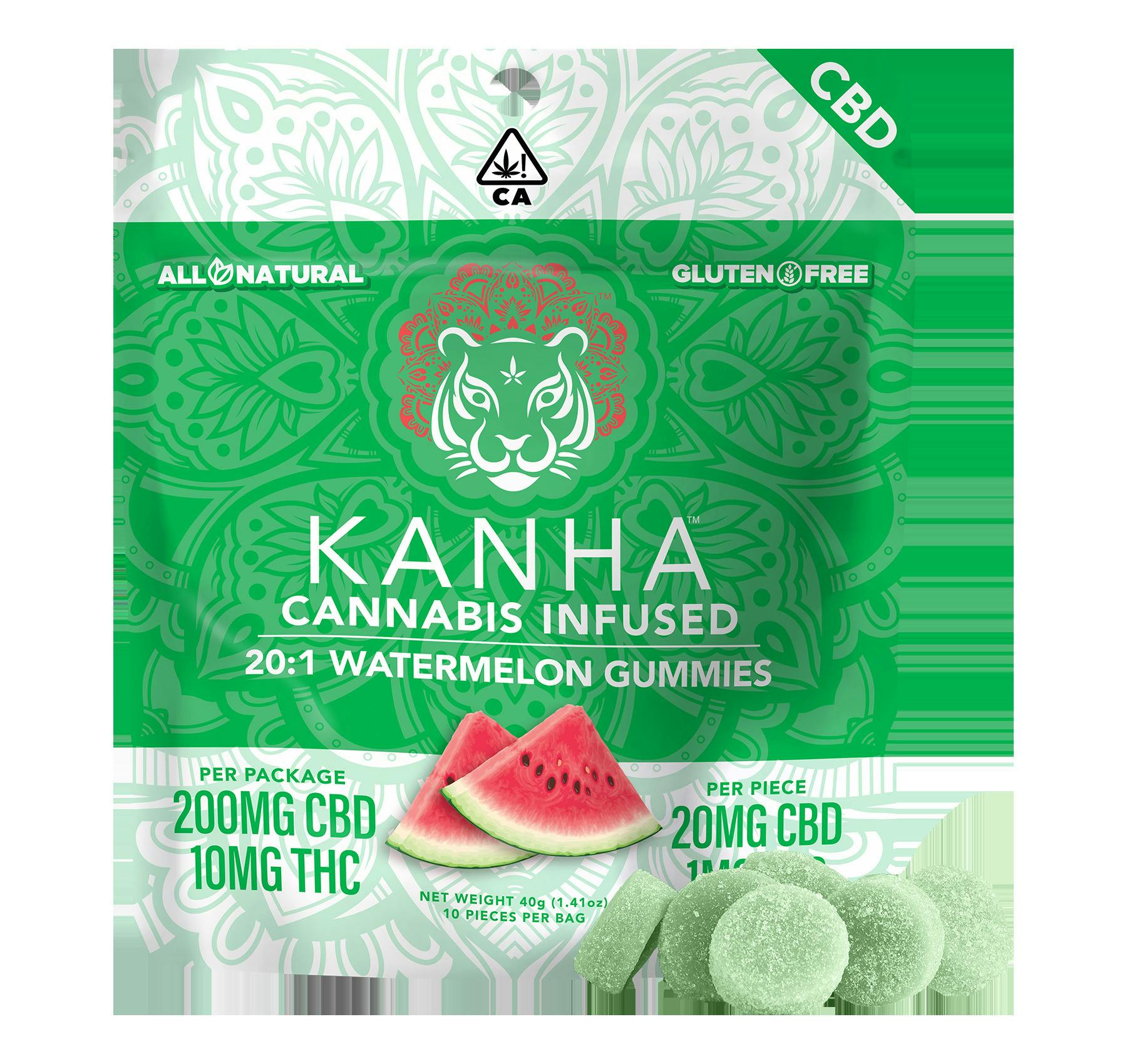 KANHA: FX - Gummies - Watermelon - 20:1 CBD