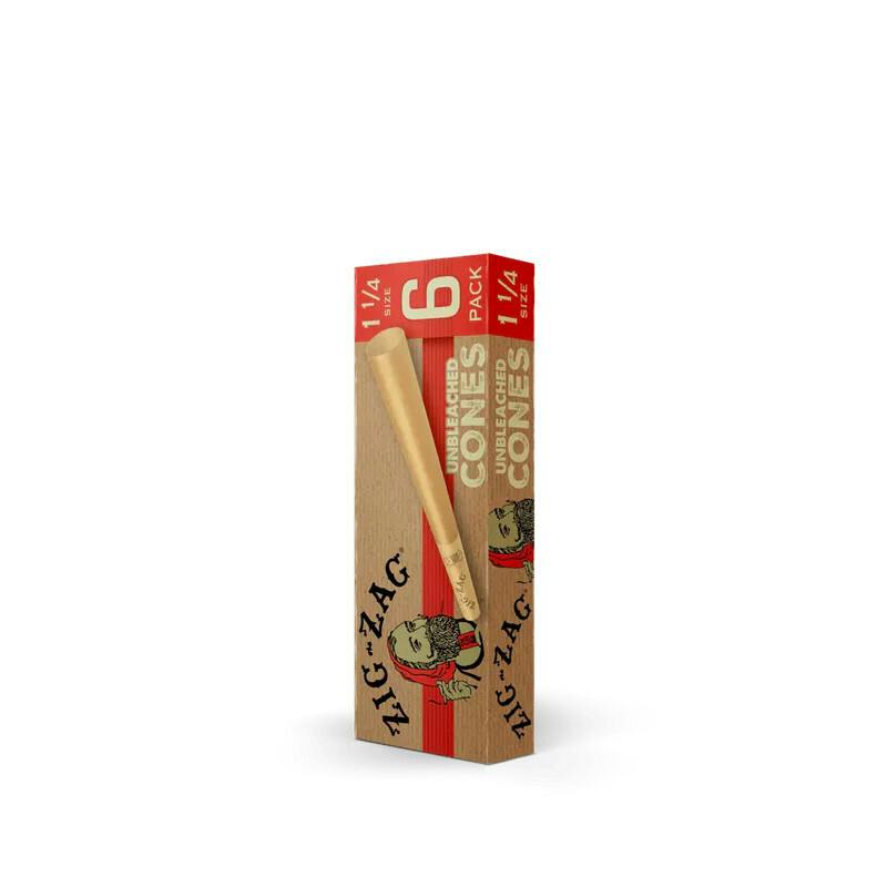 Zig Zag | Unbleached Cones 1 1/4 | 6pk