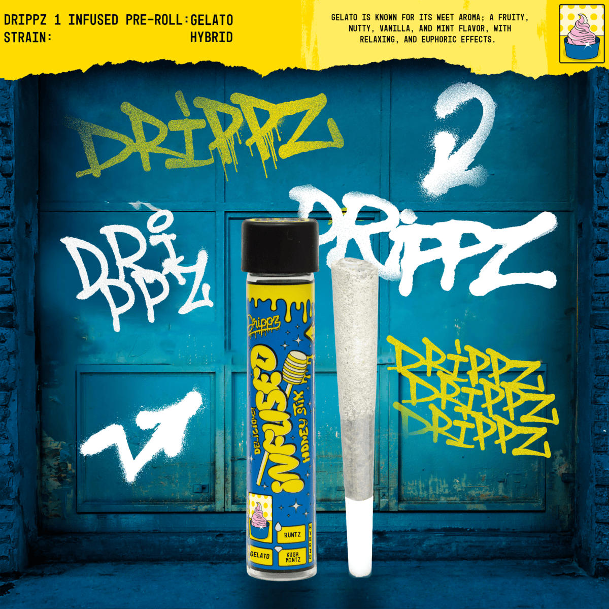GELATO HYBRID: Drippz Honey Stix