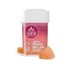 Wana - Quick 100mg Gummies - Sativa - Peach Bellini (r)