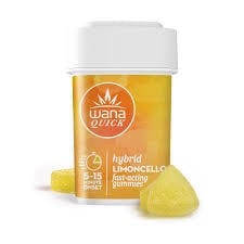 Wana - Quick 100mg Gummies - Hybrid - Limoncello (r)
