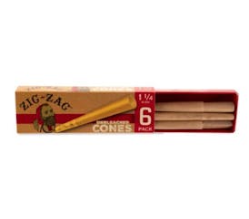 Zig Zag - Unbleached 6pk 1 1/4 Cones