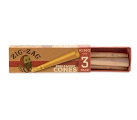 Zig Zag - Unbleached 3pk King Size Cones