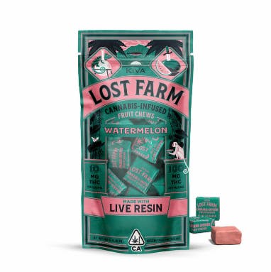 Kiva - Lost Farm Chews - Watermelon - 100mg