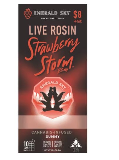 Emerald Sky - Strawberry Storm - Gummy - 100mg