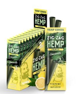 Zig Zag - Limoncello - Terpene Infused - Hemp Cones - 2pk