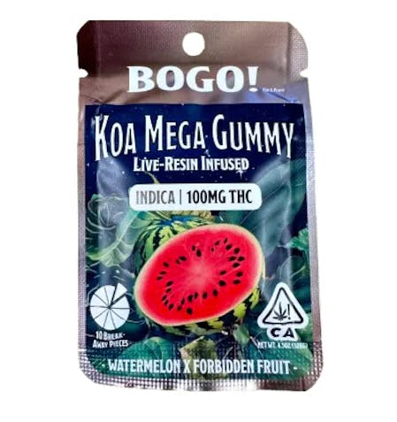 KOA - Watermelon x Forbidden Fruit: Mega Gummy 100mg