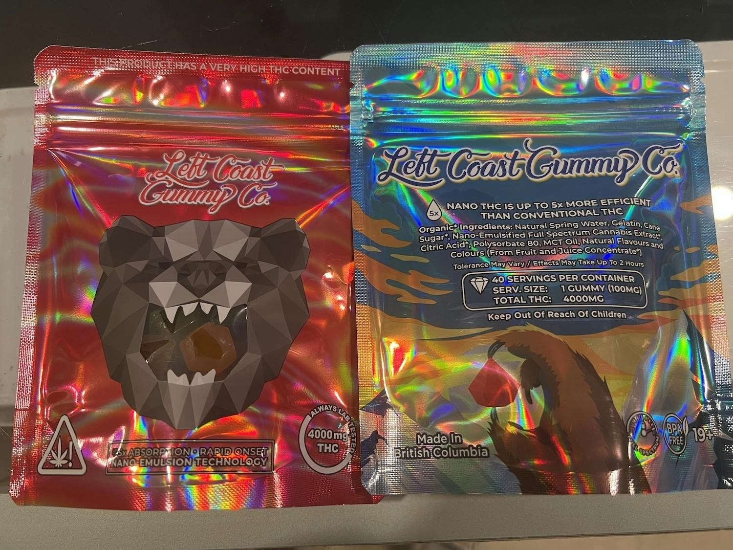 Left Coast Gummies 4000mg