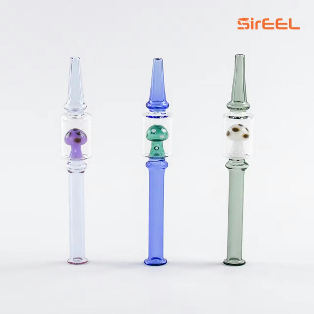 6.5" Mind Melding Mushroom Dream Straw - Assorted | SirEEL - Straw