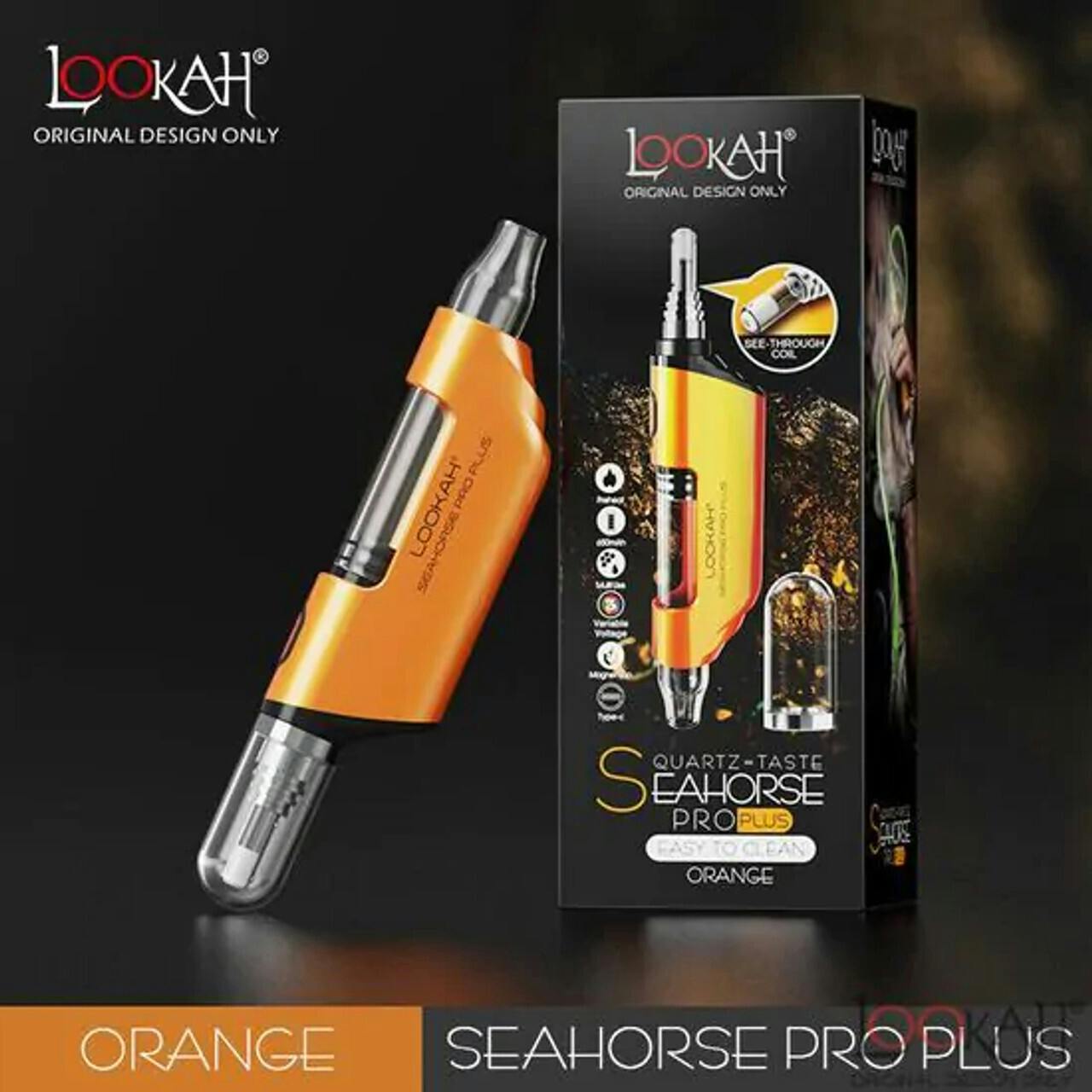 Seahorse Pro Plus - Orange | Lookah - Seahorse Vaporizer