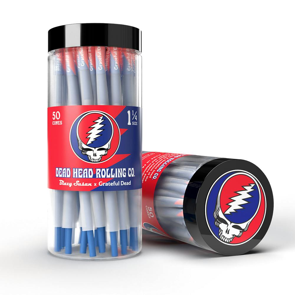 Grateful Dead - 1 1/4" [50pk] | Blazy Susan - Dead Head Cones