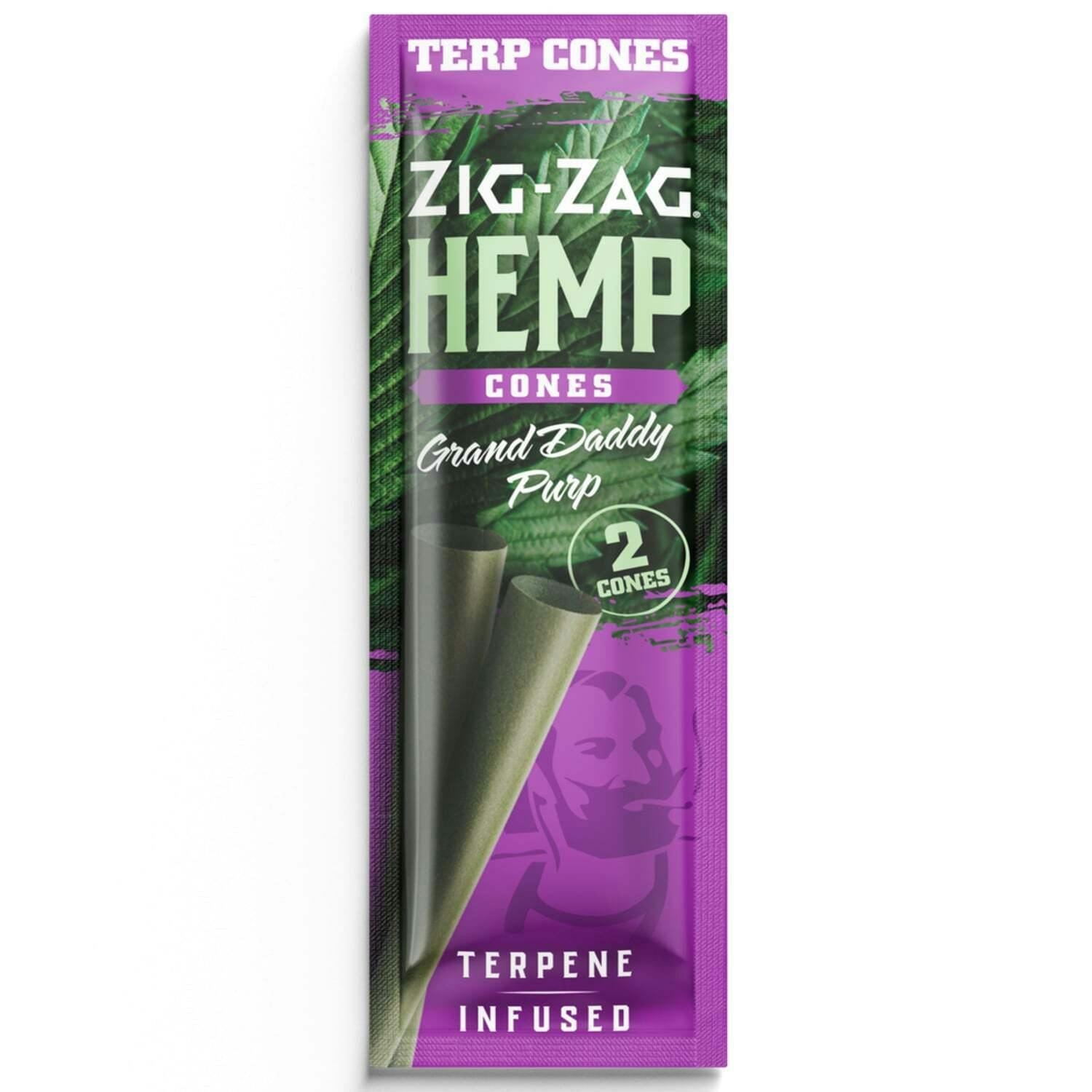 Grand Daddy Purp Terpene Hemp Cones [2pk] | Zig-Zag - Hemp Cones