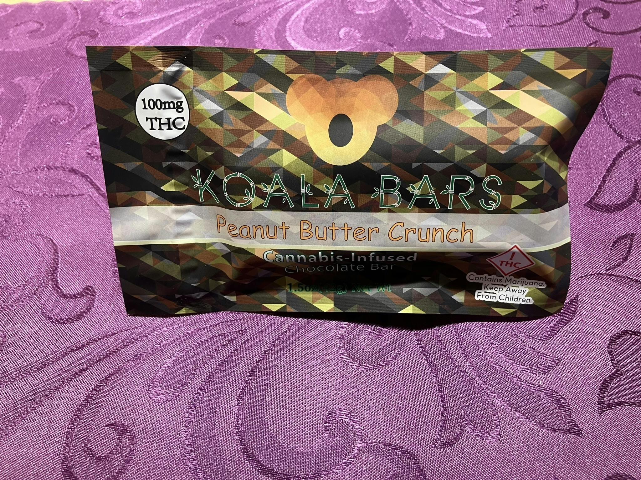 Koala Peanut Butter Crunch Bar 100mg