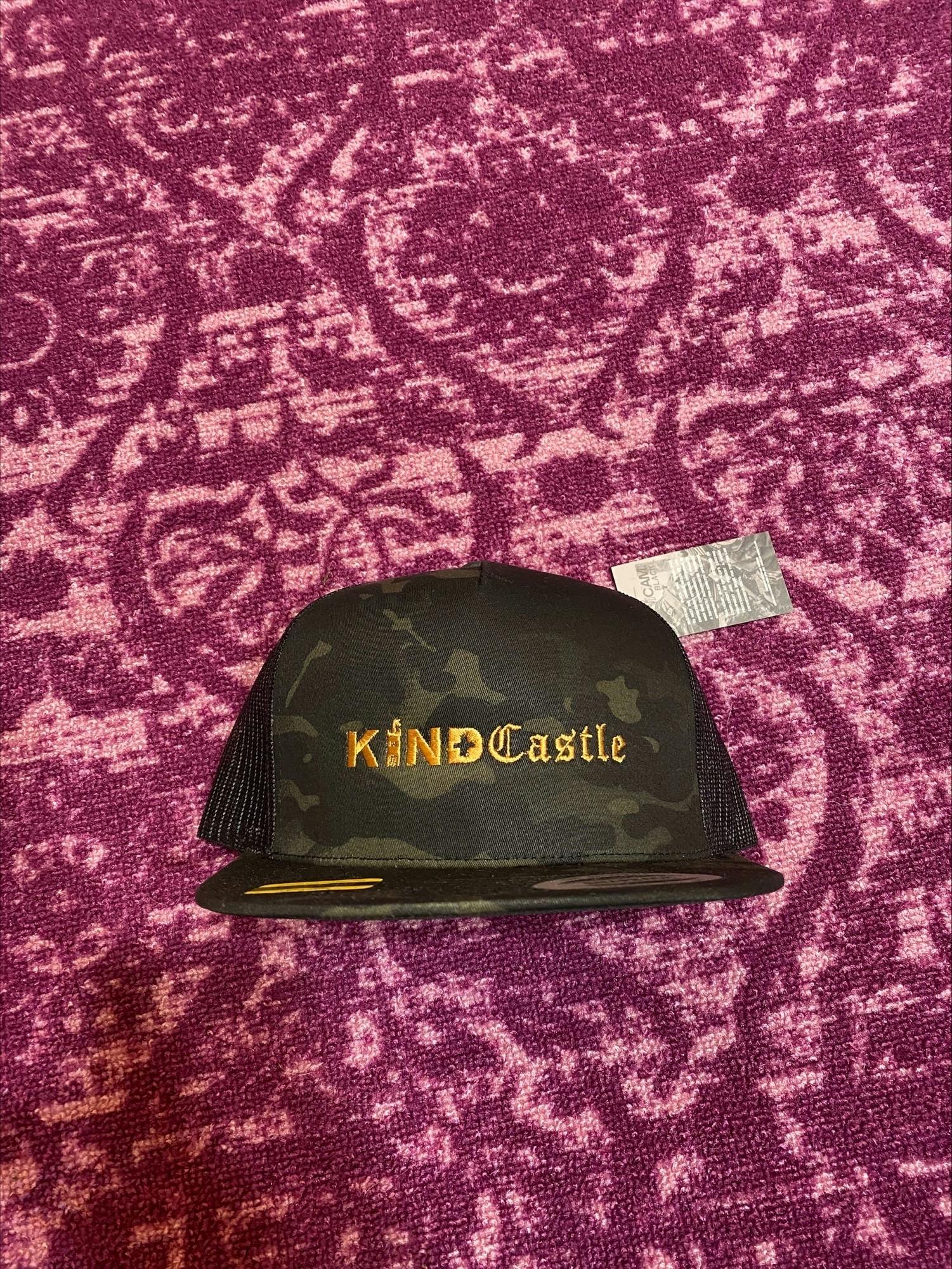 $30 Kind Castle Trucker Snapback Hat (Camo) (Embroided Logo)