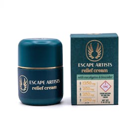 Escape Artists Eucalyptus & Lavander Relief Cream THC 1250mg CBD 1250mg CBG 250mg CBN 250mg
