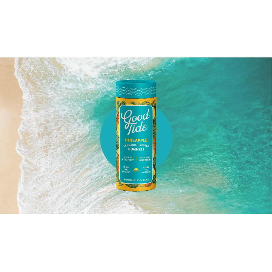 Good Tide Pineapple Rosin Gummies 100mg {Sativa}