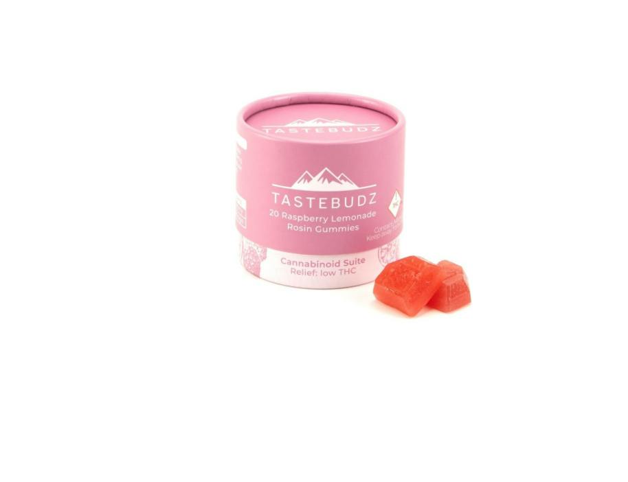 Tastebudz - Raspberry Lemonade Rosin Gummies 1000mg CBD:20mg THC