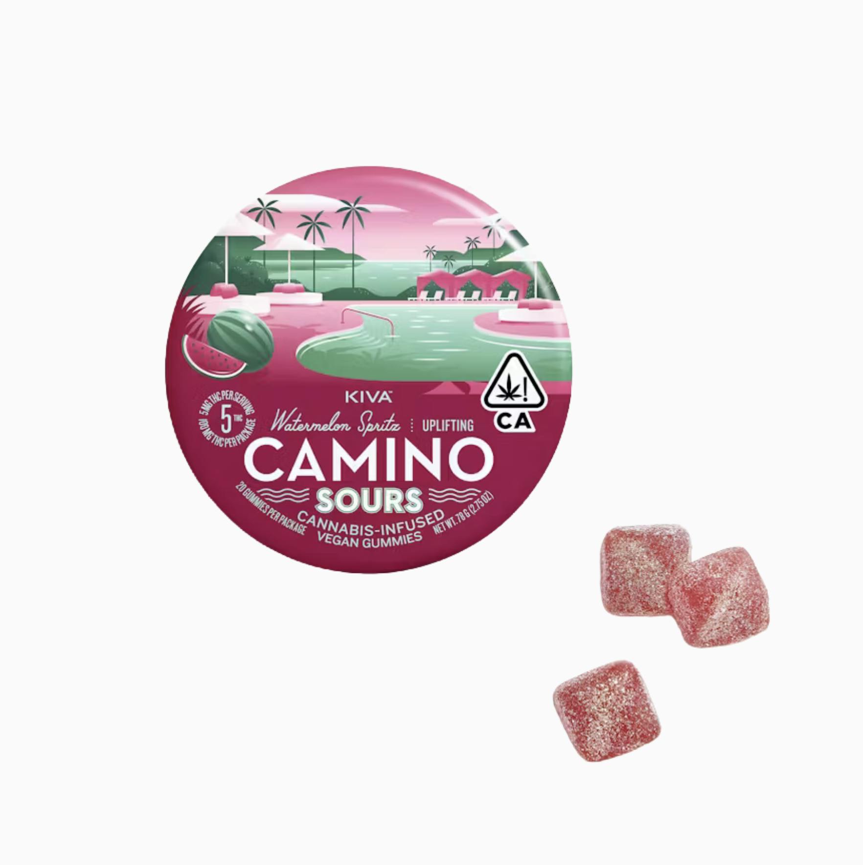 CAMINO - SOURS WATERMELON SPRITZ - GUMMIES 10PK 100MG at Leaf Society Salton City