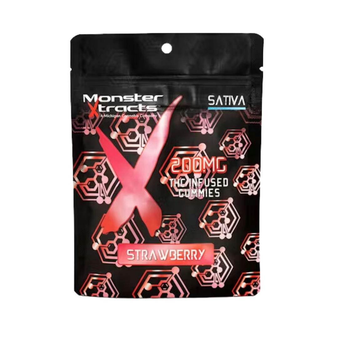 Monster X | Sativa Gummies | Strawberry