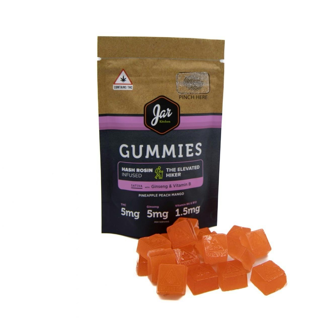 JAR Gummies Hash Rosin - Pineapple Peach Mango Sativa 100mg 20 pk at JAR Cannabis Co. Dispensary - Carrabassett (Sugarloaf)