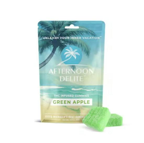 Afternoon Delite | 200mg THC Gummies | Green Apple